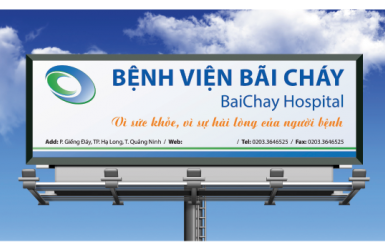 Thiết kế banner, bộ nhận diện bệnh viện Bãi Cháy
